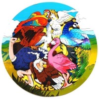 Деревянные Зоопазл Экзотические птицы 