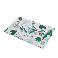 Подушка для детского сада плоская 40х60 "BabyRelax" файбер, "Тропические птички", бязь