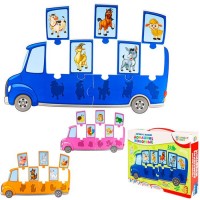 Игра-пазл Автобус знаний.Домашние животные BRIGHT KIDS