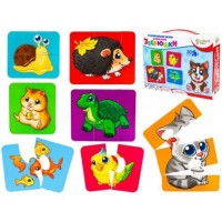 Игра-пазл Домашние зверюшки BRIGHT KIDS