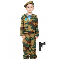 Десантник С ПИСТОЛЕТОМ детский XL (146) - Воины победы Десантник С ПИСТОЛЕТОМ детский XL (146) - Воины победы