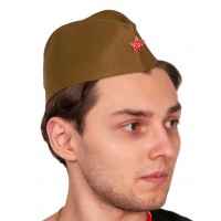 Пилотка  взрослый (хаки) - Карнавал для взрослых