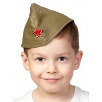 Пилотка ХАКИ детская 51-53 (XS-S) - Воины победы Пилотка ХАКИ детская 51-53 (XS-S) - Воины победы