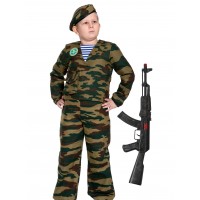 Десантник С АВТОМАТОМ детский L  (140) - Воины победы