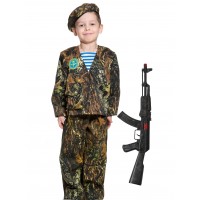 Десантник-разведчик С АВТОМАТОМ детский M(134) - Воины победы Десантник-разведчик С АВТОМАТОМ детский M(134) - Воины победы