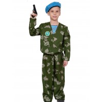 Десантура (голубой берет) С ПИСТОЛЕТОМ детский XL (146) - Воины победы Десантура (голубой берет) С ПИСТОЛЕТОМ детский XL (146) - Воины победы