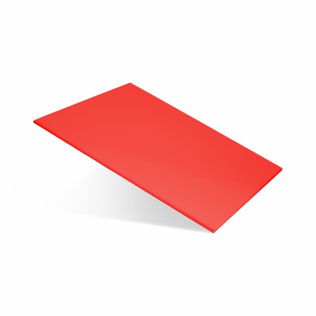 Доска разделочная 350х260х8 мм красная пластик
