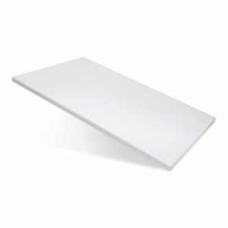 Доска разделочная 530х325х18 мм белая пластик Доска разделочная 530х325х18 мм белая пластик