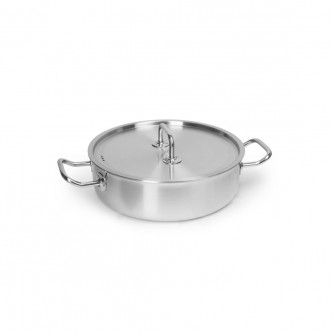 Кастрюля 3 л низкая нержавеющая сталь d=240 h=75, индукция, Luxstahl Кастрюля 3 л низкая нержавеющая сталь d=240 h=75, индукция, Luxstahl