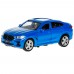 Модель BMW X6 длина 12 см, двери, багаж, инерция, синий Технопарк в коробке Модель BMW X6 длина 12 см, двери, багаж, инерция, синий Технопарк в коробке