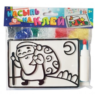 Набор для творчества Насыпь - На клей Дед мороз 1125-2К Набор для творчества Насыпь - На клей Дед мороз 1125-2К