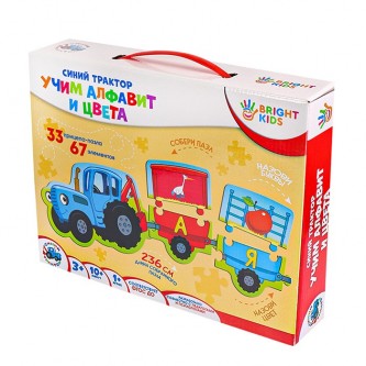 Игра Учимся и играем.Синий трактор.Учим алфавит и цвета ИН-6143 BRIGHT KIDS Игра Учимся и играем.Синий трактор.Учим алфавит и цвета ИН-6143 BRIGHT KIDS