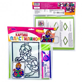 Набор для творчества Картина пластилином Золушка С-547 ЭРА