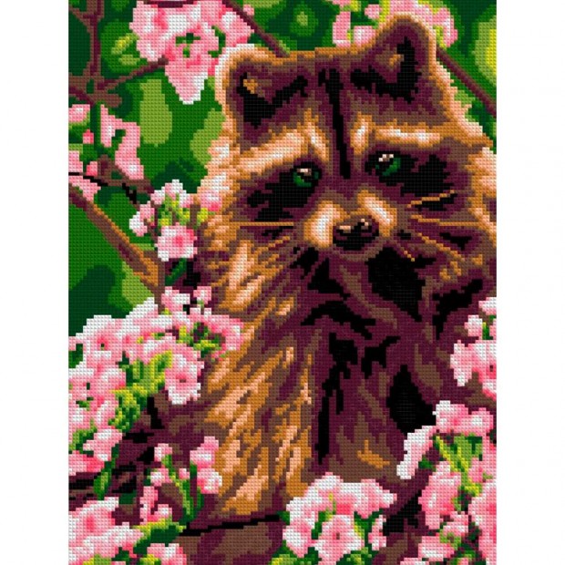 Набор для творчества Алмазная мозаика 30*40 см полное заполнение Енотик Ам-043 LORI Набор для творчества Алмазная мозаика 30*40 см полное заполнение Енотик Ам-043 LORI