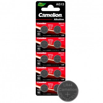 Элемент питания 12821 Camelion  G13 (LR44))BL10 / цена за 1 шт /