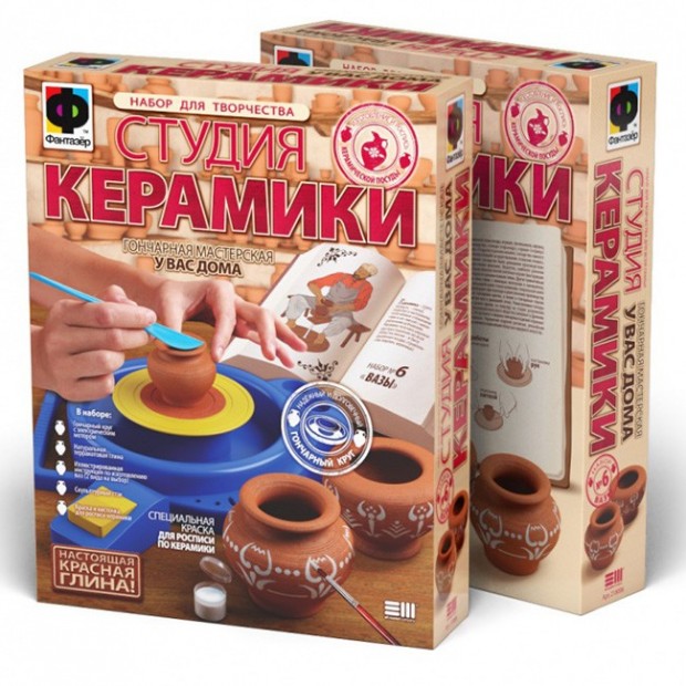 Набор для творчества Студия керамики Вазы 218006 Фантазёр Набор для творчества Студия керамики Вазы 218006 Фантазёр