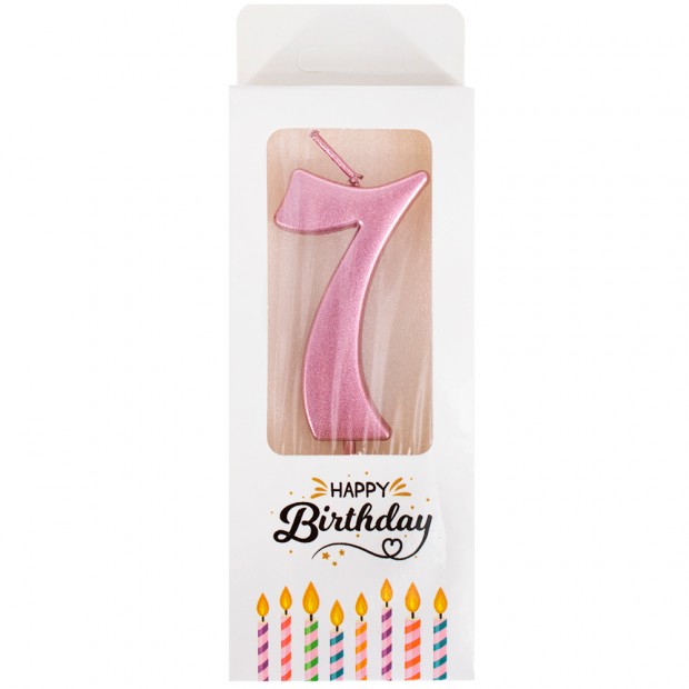 Свеча для торта Цифра 7 141V-434 Свеча для торта Цифра 7 141V-434