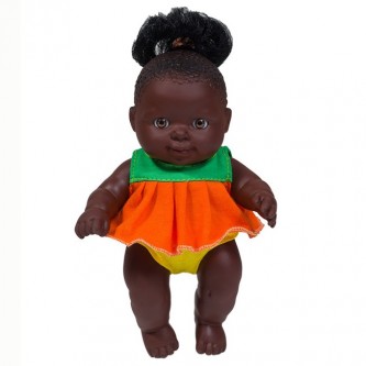 Кукла Карапуз 20 девочка негритянка