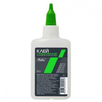 Клей силикатный 85 гр. с дозатором 10085 Hatber Клей силикатный 85 гр. с дозатором 10085 Hatber