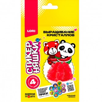 Набор для творчества Выращивание кристаллов Стикерняшки Арбузный перекус, красный кристалл Кфо-002 Lori Набор для творчества Выращивание кристаллов Стикерняшки Арбузный перекус, красный кристалл Кфо-002 Lori
