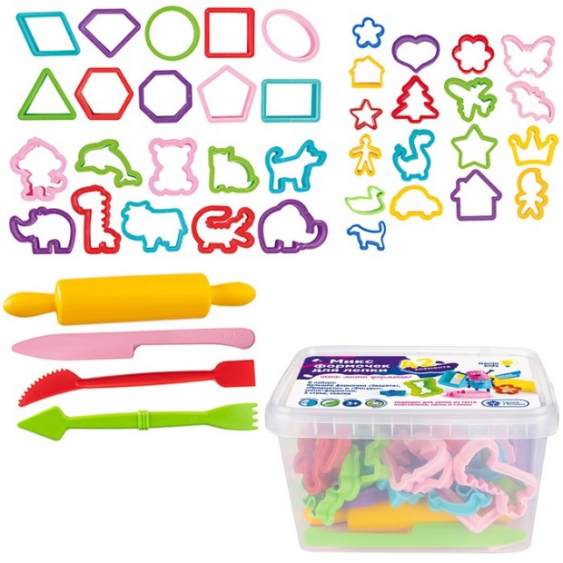 Набор для творчества Микс формочек для лепки LEP09 Набор для творчества Микс формочек для лепки LEP09