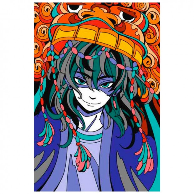 Набор для творчества Картина по номерам для малышей АНИМЕ 