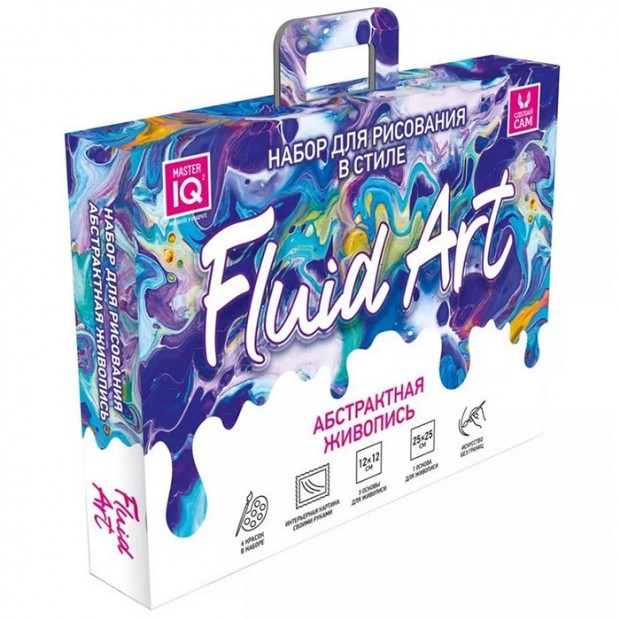 Набор для творчества Набор для рисования: Абстрактная живопись в технике Fluid Art 3020 Набор для творчества Набор для рисования: Абстрактная живопись в технике Fluid Art 3020