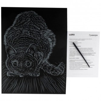 Набор для творчества Скретчинг 30*40см Неоновые животные.Классика 