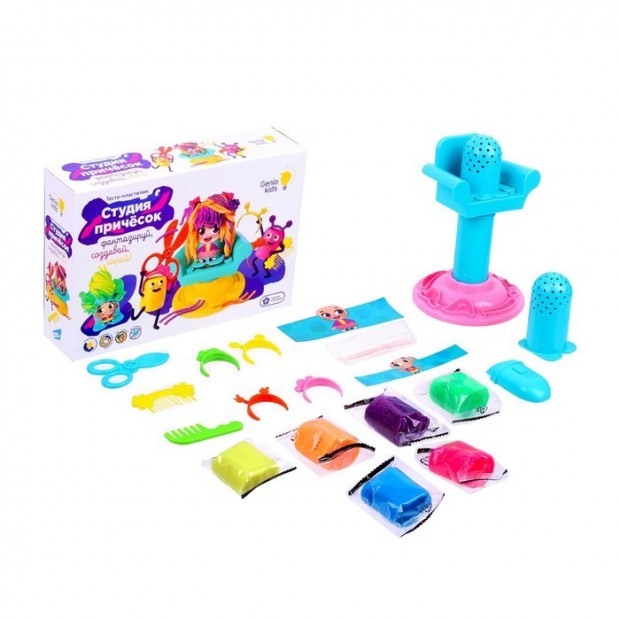 Набор для творчества Для лепки «Студия причесок» ТА2003 /Genio Kids Набор для творчества Для лепки «Студия причесок» ТА2003 /Genio Kids