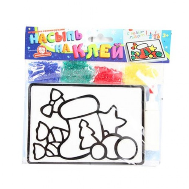 Набор для творчества Насыпь - На клей Подарок 1128-2К Набор для творчества Насыпь - На клей Подарок 1128-2К