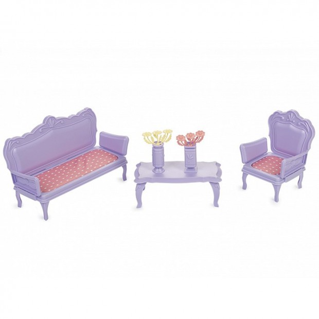 Мебель для кукол Маленькая принцесса светло-сиреневая С-1527 Огонек /8/ Мебель для кукол Маленькая принцесса светло-сиреневая С-1527 Огонек /8/