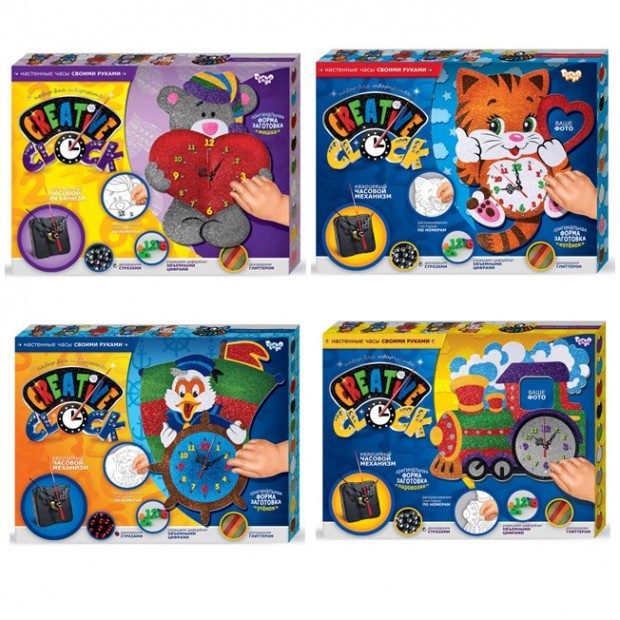 Набор для творчества Оригинальные часы своими руками Creative Clock сред. /АльянсТрест/ Набор для творчества Оригинальные часы своими руками Creative Clock сред. /АльянсТрест/