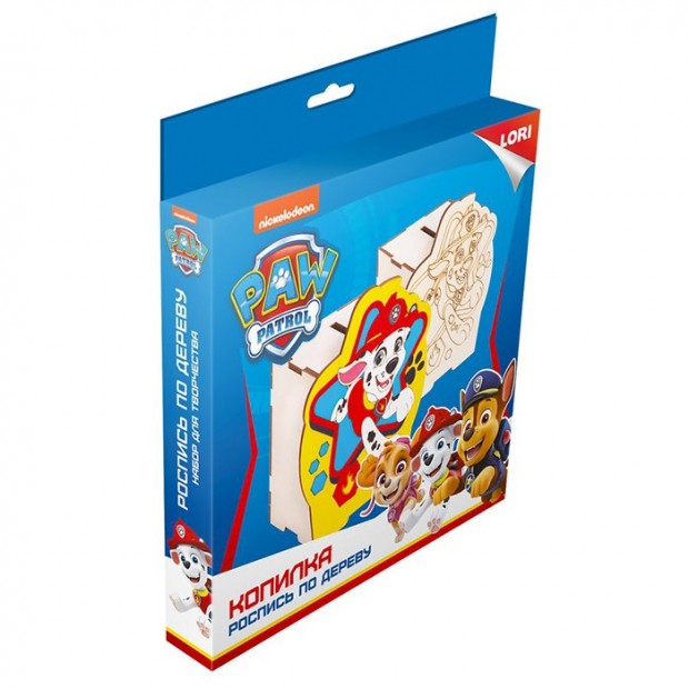 Набор для творчества Роспись по дереву. Копилка Щенячий патруль 