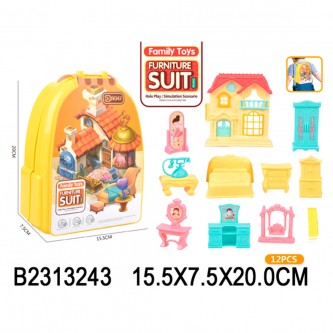 Набор мебели 013-25 в чемодане Набор мебели 013-25 в чемодане