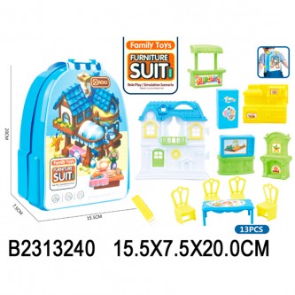 Набор мебели 013-22 в чемодане Набор мебели 013-22 в чемодане