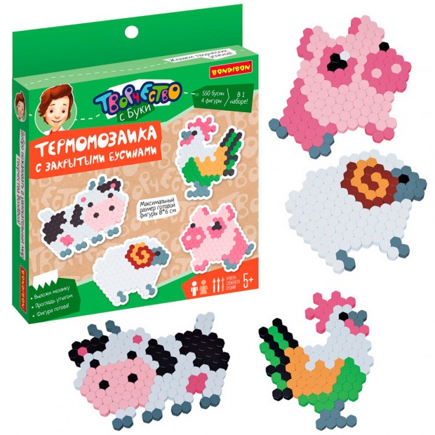 Набор ДТ Термомозаика с закрытыми бусинами.