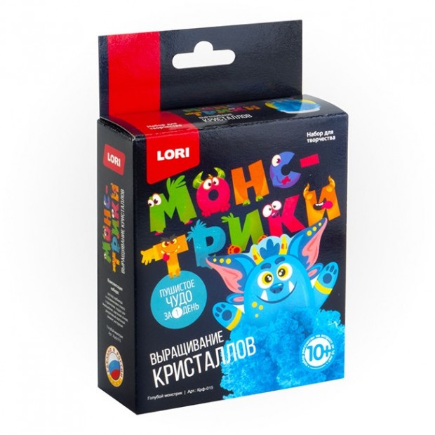 Набор для творчества Выращивание кристаллов.Монстрики.Голубой монстрик Крф-015 Lori Набор для творчества Выращивание кристаллов.Монстрики.Голубой монстрик Крф-015 Lori