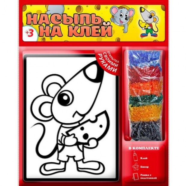 Набор для творчества Насыпь - На клей Мышонок Набор для творчества Насыпь - На клей Мышонок
