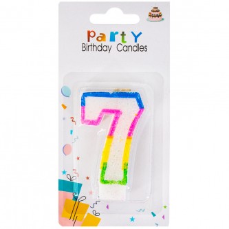 Свеча для торта Цифра 7 1212-7 141V-394