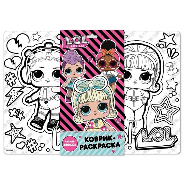 Набор для творчества Коврик для раскрашивания LOL. Набор для творчества Коврик для раскрашивания LOL.