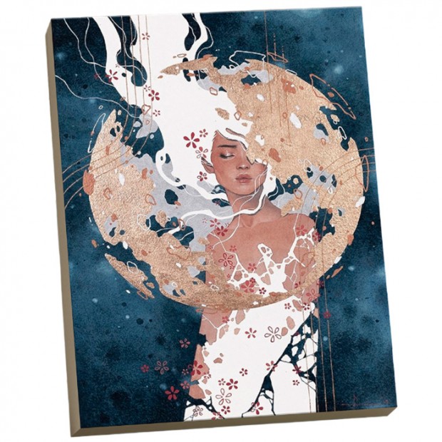 Набор для творчества Картина по номерам с поталью 40х50 НОВЫЙ МИР (16 цветов) HR0390 /20 Набор для творчества Картина по номерам с поталью 40х50 НОВЫЙ МИР (16 цветов) HR0390 /20