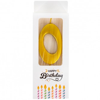 Свеча для торта Цифра 0 141V-427