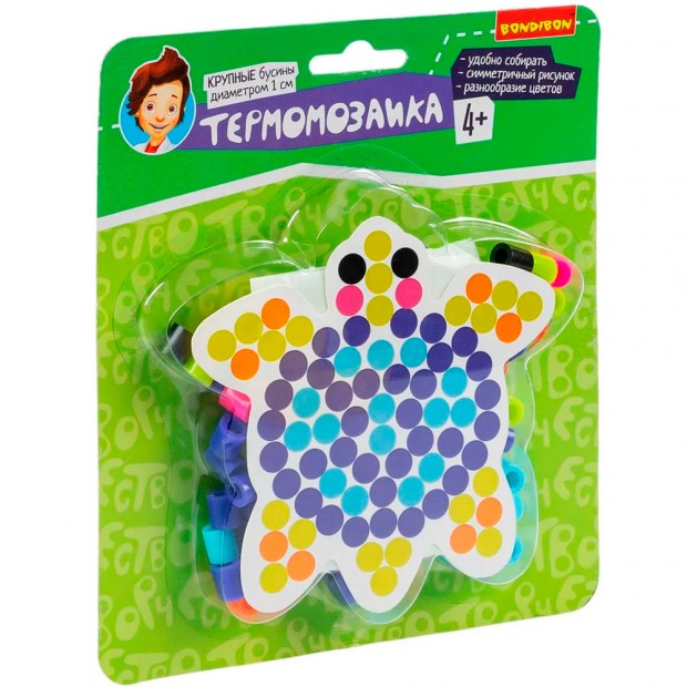 Набор ДТ Термомозаика для малышей «Черепашка», с крупными бусинами ВВ5960.
