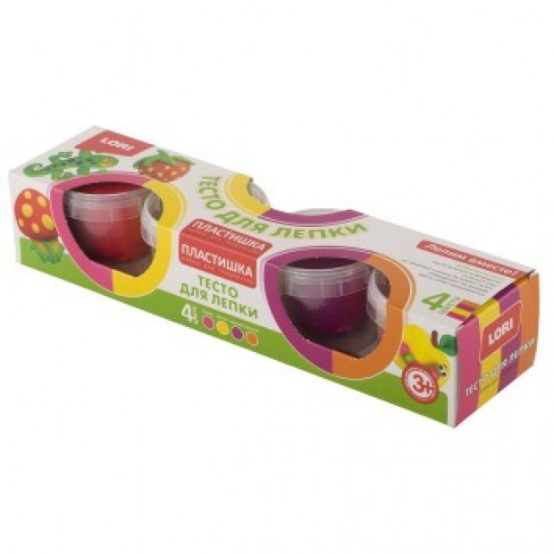 Набор для творчества Тесто для лепки №11 4 цв. по 80 гр. Тдл-014 Lori Набор для творчества Тесто для лепки №11 4 цв. по 80 гр. Тдл-014 Lori