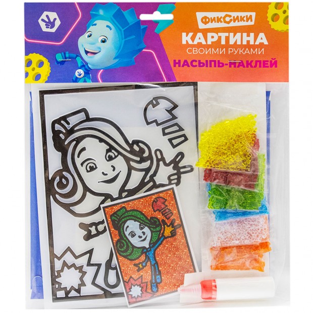 Набор для творчества Насыпь - Наклей Верта тип 73 С-425 Эра Набор для творчества Насыпь - Наклей Верта тип 73 С-425 Эра