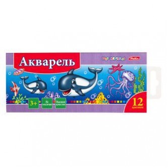 Акварель 12цв медовые Дельфины 12020 Hatber Акварель 12цв медовые Дельфины 12020 Hatber
