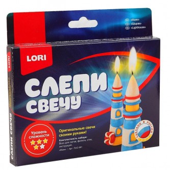 Набор для творчества Слепи свечу Маяк Пз/С-001 Lori Набор для творчества Слепи свечу Маяк Пз/С-001 Lori