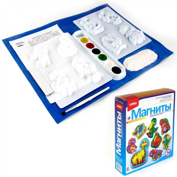 Набор для творчества Магнит Динозаврики М-010 Lori Набор для творчества Магнит Динозаврики М-010 Lori