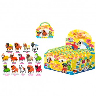 Игрушка Прокачка для собачки тянущиеся собачки и кошечки в костюмчиках, 10см Т23804 1TOY Игрушка Прокачка для собачки тянущиеся собачки и кошечки в костюмчиках, 10см Т23804 1TOY