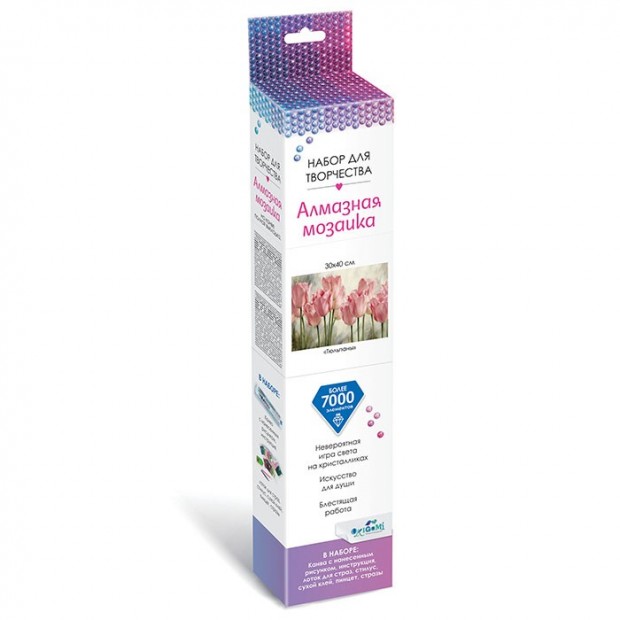 Набор для творчества Алмазные узоры.Шедевры живописи.Тюльпаны 30*40см 06136 Набор для творчества Алмазные узоры.Шедевры живописи.Тюльпаны 30*40см 06136